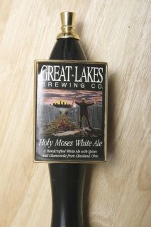 Great Lakes Holy Moses White Ale Beer Tap Handle Tapper