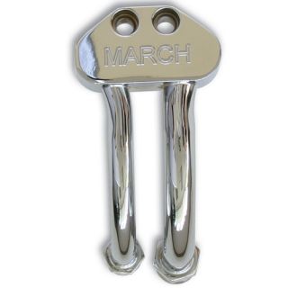 March P418 06 Chrome Air Conditioning Line Adapter for Style Track 