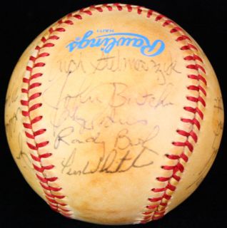 1984 Minnesota Twins Team Signed OAL Baseball Autographed