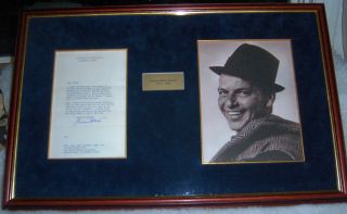   SINATRA Rare Autograph typed Letterhead Signed Francis Albert w COA
