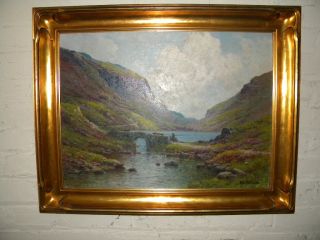   OIL PAINTING OF THE SERPENT LAKE in IRELAND by ALFRED De BREANSKI JR
