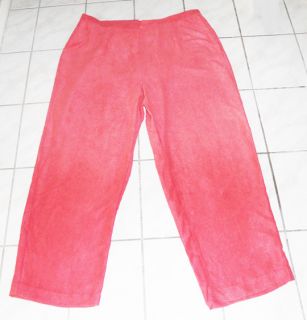 Alfred Dunner Pink Orange Pull on Pants Plus 20 M
