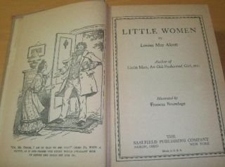 Vintage Hardcover Book Little Women Louisa May Alcott 1929