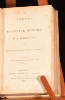 1831 The Adventures of Roderick Random Cruikshank Illustrations Roscoe 