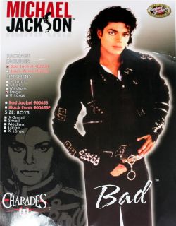 Michael Jackson King Pop Bad Buckle Pants Costume Mens