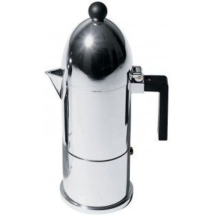 features of alessi la cupola stovetop espresso maker 3 cups made of