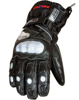   Water & Wind Resistant Leather Motorcycle Motorbike Gloves ALL SIZES