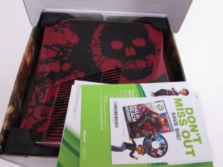   XBox 360 Slim Gears Of War 3 Edition Console w/All Accessories In Box