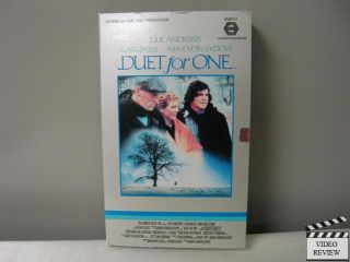 Duet for One VHS Julie Andrews Alan Bates Max Von Sydow