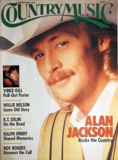 ALAN JACKSON 1992 Country Music WILLIE NELSON Vince Gill K.T. OSLIN 
