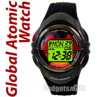   Atomic Digital Watch Multi Band Worldwide Radio Controlled Alarm Clock
