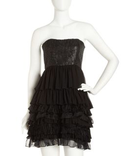 Alice Olivia Beckinsale Tiered Skirt Dress
