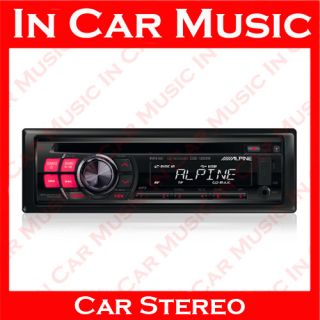 Alpine Radio CD  USB Stick Aux In Car Stereo Player with Red 