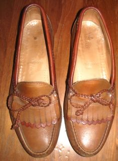 Allen Edmonds Woodstock Loafers Brown Two Toned Slip on Dress Shoes 