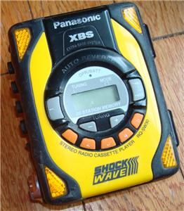 Panasonic Shock Wave Am FM Walkman Radio Tape Cassette