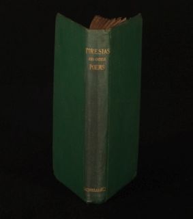 1885 Tiresias by Alfred Lord Tennyson First Edition