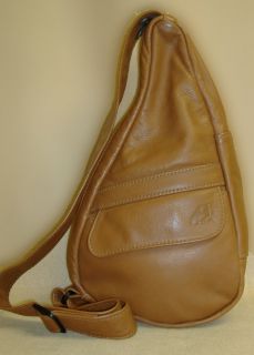 AmeriBag Healthy Bag Medium Size Leather Camel Color