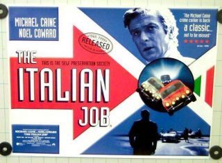 The Italian Job Michael Caine Orig 1sh Movie Poster