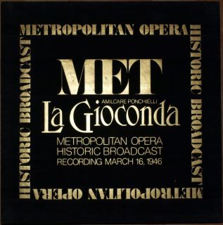    Opera Historic Broadcast 1946 La Gioconda AMILCARE PONCHIELLI 3CDS