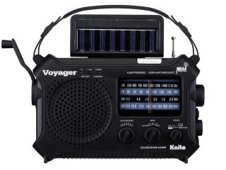   Emergency Radio Kaito Voyager Weather Portable Radio AM FM Black Radio