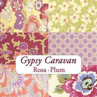 Amy Butler Gypsy Caravan Rosa 6 Fat Quarters Plum Orange Westminster 