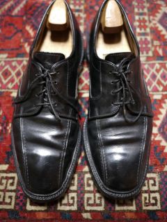 Vintage Allen Edmonds Hillcrest Black Leather Mens Euro Oxfords Shoes 