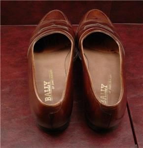 BALLY * MENS ANDREW PENNY LOAFERS BROWN LEATHER 12 B SLIP ON SHOES 
