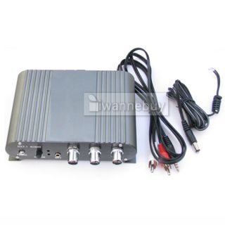 50W Stereo Power AMP Audio Amplifier Car 2.1 Channel w/ RCA cable