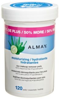 Features of Almay Moisturizing Eye Makeup Remover Pads, 120 Pads