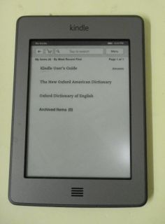  Kindle Touch 3G Wi Fi D01200 6 4GB eReader eBook