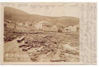 Anaconda MT Montana 1911 RPPC Postcard Flood Disaster