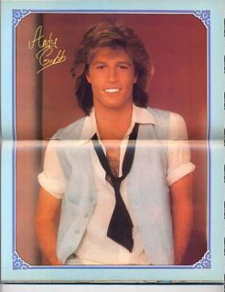Andy Gibb Mini Poster Jaws ABBA Sharks Supermag 1978 Mickey Mouse 50th 