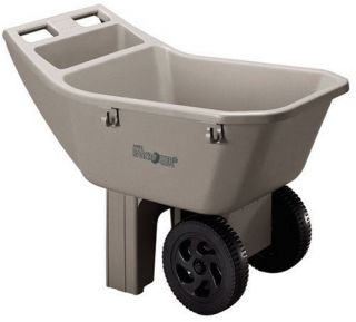   Temper 3 Cubic Feet Easy Roller Jr. Poly Lawn and Garden Cart Easy Use