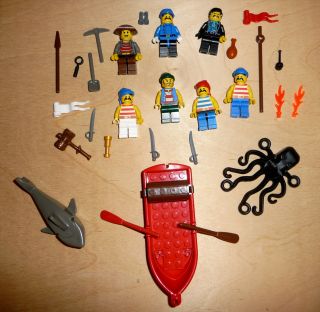   Figures Lot of Legos minifigs Pirates Islanders Warriors Legos Animals