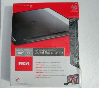 RCA ANT1650R Flat Digital Amplified Indoor TV Antenna