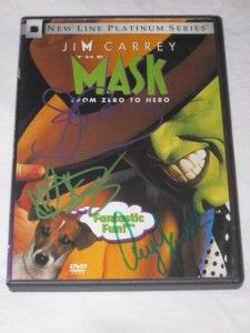   Mask DVD Signed Autographed Jim Carrey Cameron Diaz Amy Yasbeck