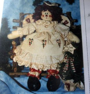 Raggedy Ann Angel Annie 17 Country Rag Doll Pattern Cotton Wood Craft 
