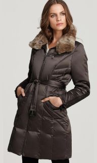 Andrew Marc Ladies Quilted Down Coat Avalanche with Detachable Fur 