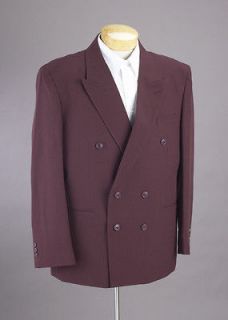 new mens maroon burgund y db dress suit 36l 36