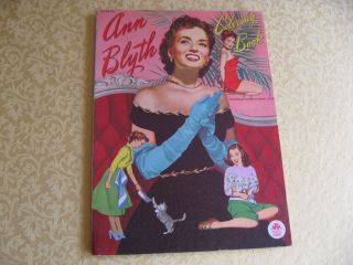 Ann Blyth Coloring Book 1952 Merrill Vintage