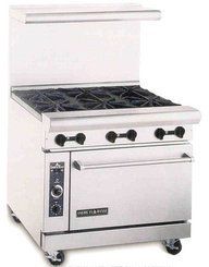 American Range 6 Burner Natural Gas Stove with Oven