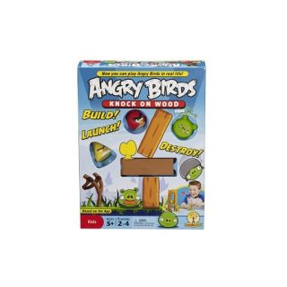 Angry Birds Knock on Wood Board Game New by Mattel Play The Game in 