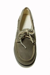 Timberland Womens Boat Shoes Amherst 2 Eye Grey Leather 27618 Sz 5 5 M 
