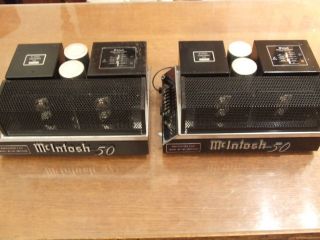 Nice Pair of McIntosh MC 50 Mono Power Amplifiers