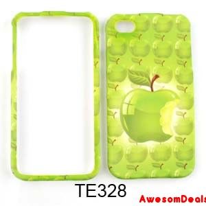 Cell Phone Cover Case for Apple iPhone 4 4S Green Apple