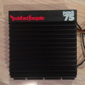 Rockford Fosgate Punch 75 Amp Old School Great Condition incl Harness 