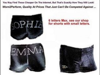 new personalised velour gymnastic shorts more options size text type