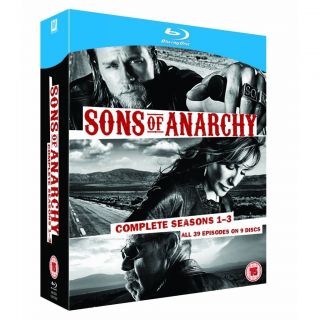 Sons of Anarchy Complete Seasons 1 3 1 2 3 Blu Ray Box Set Hit TV 