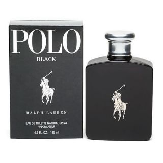 Ralph Lauren Polo Black Men Eau de Toilette Spray 4 2 FL oz 125 Ml 