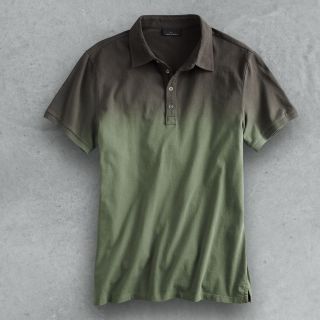 Marc Anthony Guard Green Slim Fit DIP Dyed Polo Shirt Mens M Medium 